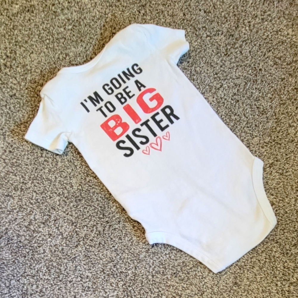 Big Sister Announcement Onesie